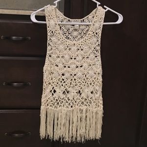 NWOT Crochet Festival Tank
